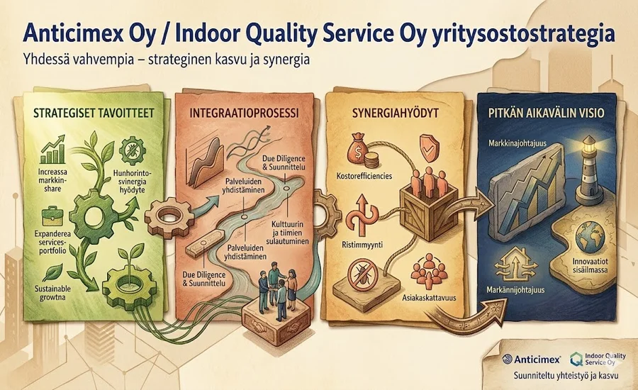 Anticimex Oy Indoor Quality Service Oy yritysostostrategia